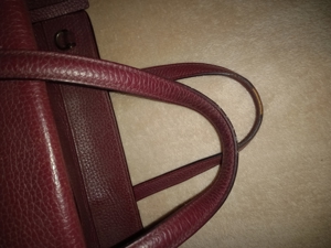 Kate Spade New York Leder Tasche bordeaux Handtasche Schultertasche Tragegurt verstellbar Bild 5