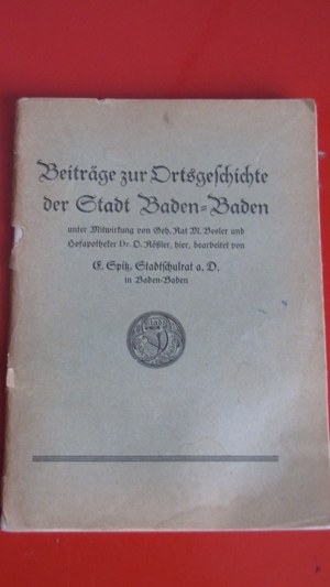 Ortsgeschichte Baden-Baden von 1931