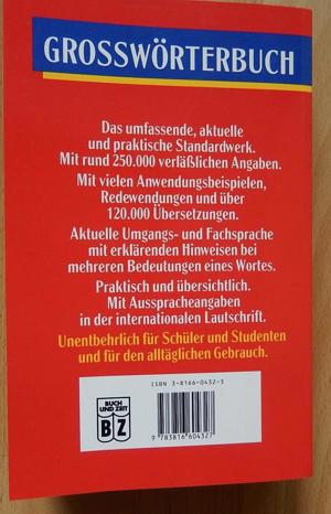 Grosswörterbuch Englisch/Deutsch / Deutsch/Englisch ISBN 3-8166-0432-3 Bild 2