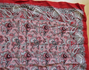 Tuch / Bikertuch rot mit Muster ca. 60 x 53 cm Bild 2