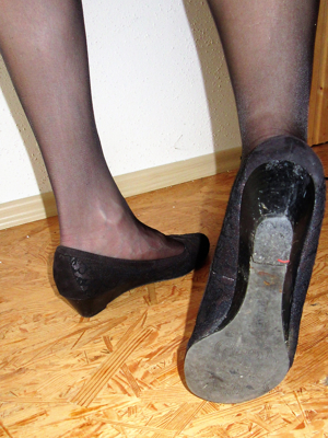 Getragene Schuhe - Ballerinas -- Gr.38 Bild 1