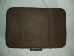 Koffer aus Leder von 1962, umbra-braun, knapp 47,8 l Nutzvolumen Bild 2