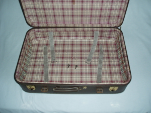 Koffer aus Leder von 1962, umbra-braun, knapp 47,8 l Nutzvolumen Bild 8