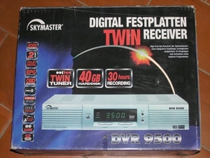 Skymaster DVR 9500 Twinreceiver   digitale Festplatten-Receiver und 1 x Skymaster DVR 7400 FP-Rec.