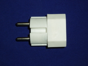 Stecker Adapter 2-fach Verteiler (1 x Schuko auf 2 x Euro) Bild 2