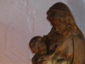 Geschnitzte Madonna ca 35 cm hoch Bild 2