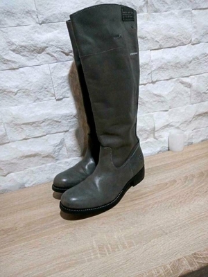 G-Star Raw Boots Damen Stiefel Schuhe Profilsohle Jeans Echt Leder grau 39 Bild 9