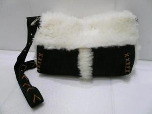 Handtasche Tasche EMU Australia Shopper UGG Schultertasche echt Leder Lammfell schwarz black NEU Bild 2