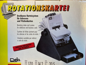 Rotationskartei, neu und unbenutzt