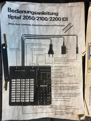 Retro Mini-Telefoncomputer Tiptel 2050, gebraucht, Rarität Bild 5