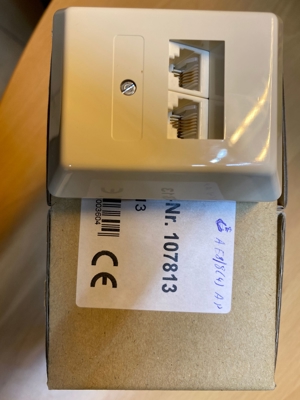 7 x Telefondose Western RJ45, ISDN UAE 2 x 8(4), AP, neu