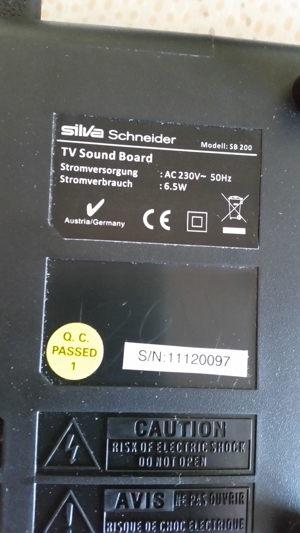 Soundboard SB 200 mit Fernbedienung, Silva Schneider Bild 9