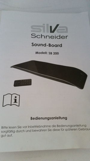 Soundboard SB 200 mit Fernbedienung, Silva Schneider Bild 3