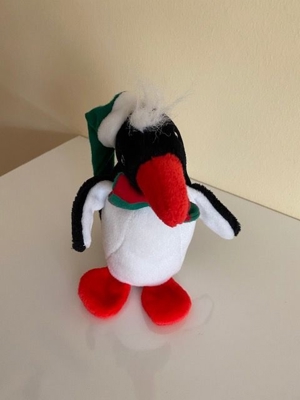 Chros Plüsch Pinguin mit Zipfelmütze und Fliege Bild 2