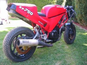 Ducati 750 Sport Rahmen + Brief,EZ:88, mit Gabelbrückenumbau + 851 Sitzbank Bild 5