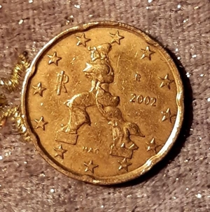 2002: Italien, 20 Euro Cent Münze! Bild 1