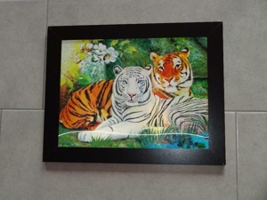3-D Wandbild in dekorativem Rahmen zu verkaufen "Tiger" Bild 2