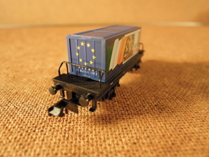 Arnold Containerwagen beladen mit Container "Währung Irland" Bild 2