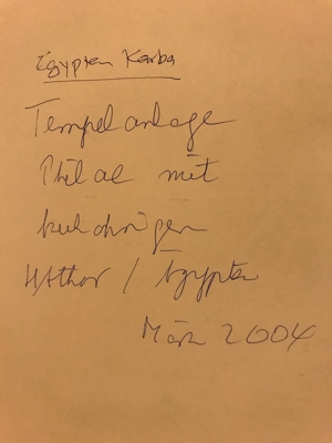 Bild von Tempel Anlage Ägypten Karba 2004 Bild 4