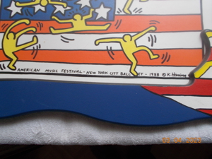 K. Haring Art Bild 50x40cm AMERICAN MUSIC FESTIVAL-NEW YORK CITY 1988 Bild 2