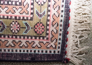 Seidenteppich - Teppich Wandteppich 82x 64 cm Bild 3