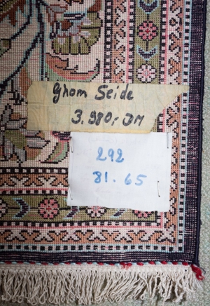 Seidenteppich - Teppich Wandteppich 82x 64 cm Bild 2