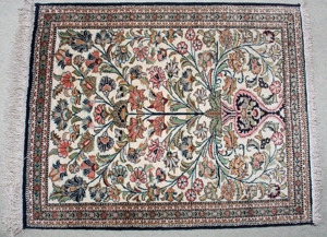Seidenteppich - Teppich Wandteppich 82x 64 cm