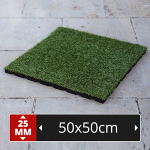 In&Outdoor Grasfliese 50x50x2,5cm für Jaccuzzi-Umrandung-Dachterrasse-Wintergarten-Vorzelt-Balkon...