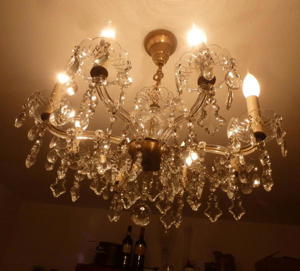 Alter Kronleuchter Kristalllüster Lampe Lüster Leuchter Kronleuchter Maria Theresia 8 Flammig Bild 1