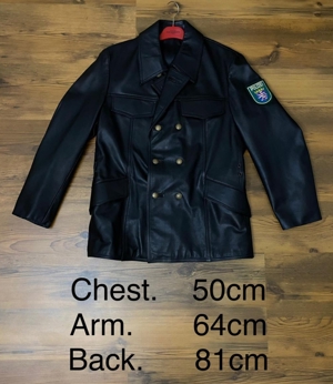 HÄCKEL &Co POLIZEIJACKE Gr. 48 ECHTLEDER 1990 VINTAGE RETRO HERREN TOP Original