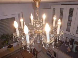 Alter Kronleuchter Kristalllüster Lampe Lüster Leuchter Kronleuchter Maria Theresia 8 Flammig Bild 3