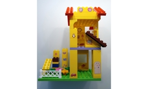 Lego UNICO Steine Haus Peppa Wutz - 54 Teile mit Bauplatten Bild 1