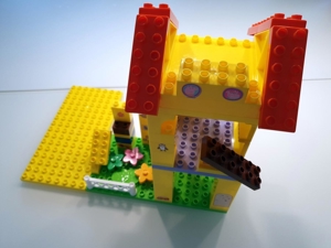 Lego UNICO Steine Haus Peppa Wutz - 54 Teile mit Bauplatten Bild 4