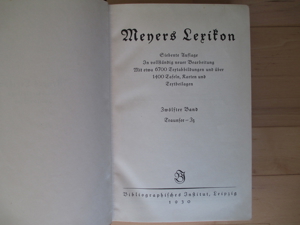 Meyers Lexikon, 7. Auflage, 1924-1930, 12 Bände Bild 6