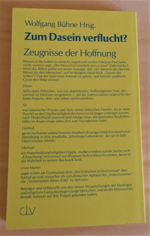 Zum Dasein verflucht? / Zeugnisse der Hoffnung / Wolfgang Bühne Hrsg. Bild 2