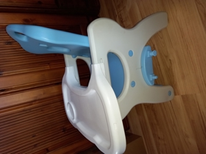 Ricokids Kinderstuhl blau weiß ab 6 Monate bis 18 kg, Lehne verstellbar- liegefunktion, Tisch abne Bild 7