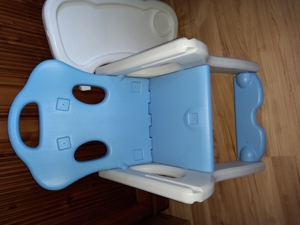 Ricokids Kinderstuhl blau weiß ab 6 Monate bis 18 kg, Lehne verstellbar- liegefunktion, Tisch abne Bild 6