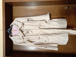 Trenchcoat Hoi Polloi Gr.6/34/XS Sehr guter Zustand Jacke Mantel beige Gürtel Baumwolle 100 % Damen, Bild 6