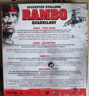 Rambo Quadrilogy (4 Blu-ray Box, Neu, OVP) Bild 2