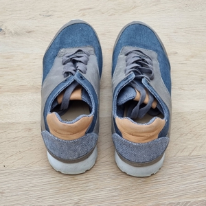 Damen-Sneaker Massimo Dutti, jeansblau grau, Gr. 40