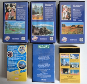 6 VHS Videokassetten Amerika, USA Nationalparks, Florida, Californien, New York, Walt Disney World Bild 2