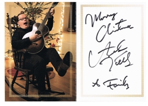 Angelo Kelly Family Weihnachtskarte handgeschrieben Merry Christmas mit Unterschrift Bild 2