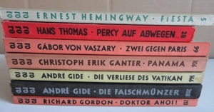 7 alte rororo Taschenbücher,1950er Jahre,Ungekürzte Romane bekannter Autoren aus aller Welt Bild 4