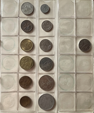 Über 1 kg Münzen, 2 Alben, Europa Ägypten Hongkong 60er 70er 80er Jahre Bild 10