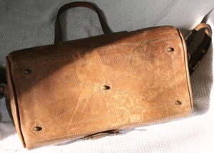 Canvas Reisetasche Travel Bag Leather Handmade Bild 6