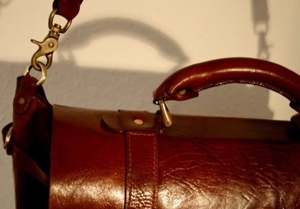 Tasche Leder Vintage Handmade Luxus Bild 6