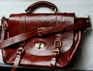 Tasche Leder Vintage Handmade Luxus Bild 2