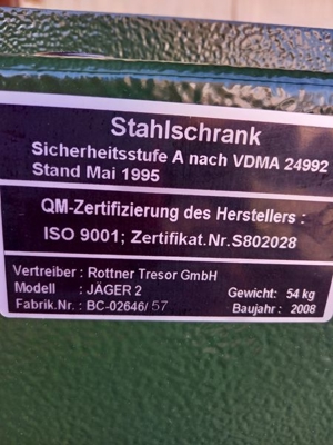 Tresor,Waffenschrank Bild 3