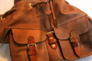 Echtes Leder Rucksack,Neue,Einzelstück Bild 7