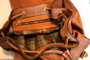 Echtes Leder Rucksack,Neue,Einzelstück Bild 4